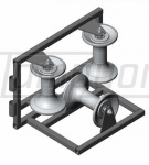 Угловой кабельный ролик РПК 3-150УМАл