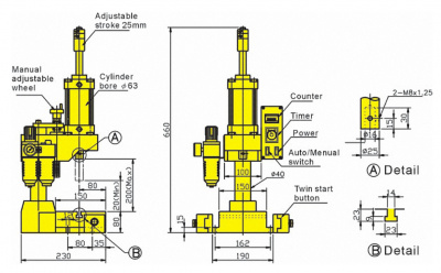 Пневматический пресс Kexinmeng KTA-200