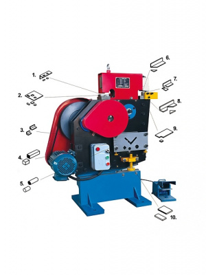 Пресс-ножницы QA32-10B комбинированные