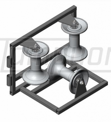 Угловой кабельный ролик РПК 3-150УМАл