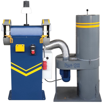 Станок точильно-шлифовальный ТШ-2РБ-П (350мм) с пылесосом ПУАМ-1600